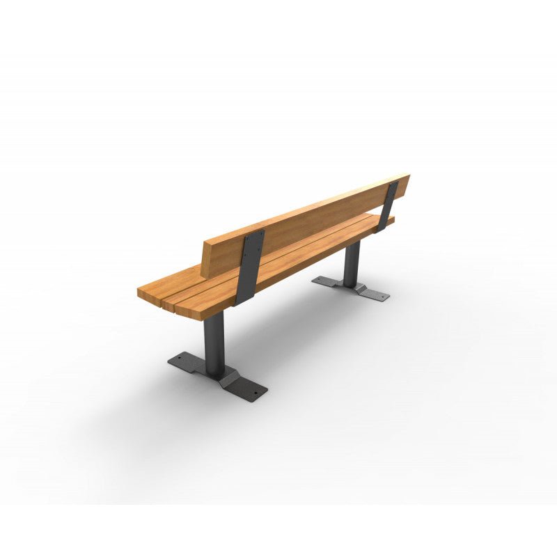 Penkki Kuusamo selkänojalla, SPM/M, betonoitava - Lehtovuori