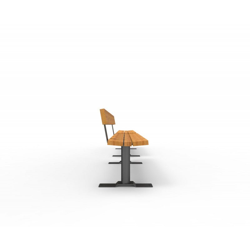 Penkki Kuusamo selkänojalla, SPM/M, betonoitava - Lehtovuori