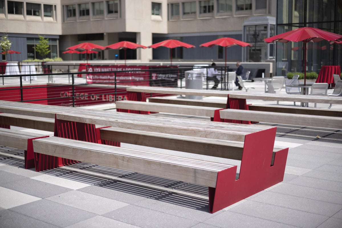 Pöytäpenkki mmcité Blocq LBQ960t LBQ960 - 202000 - ral1000 - Lehtovuori