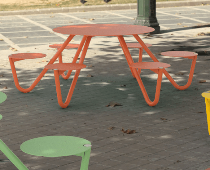 Pöytäpenkki mmcité Orbit LOB260 LOB260 - 002000 - ral1000 - Lehtovuori