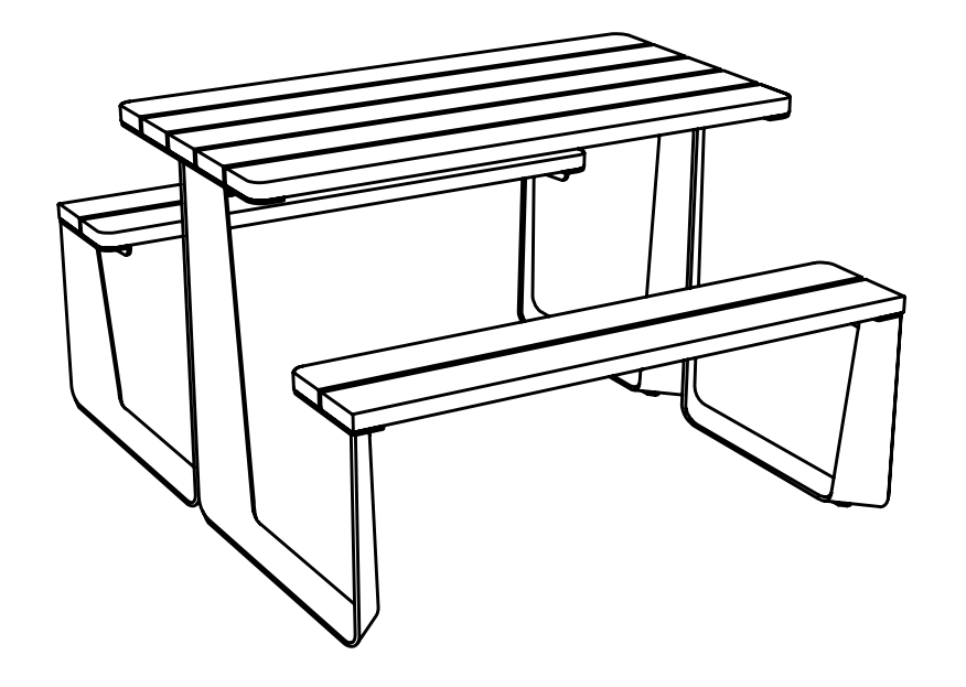 Pöytäpenkki mmcité Rautster RTS150t RTS150 - 202000 - ral1000 - Lehtovuori