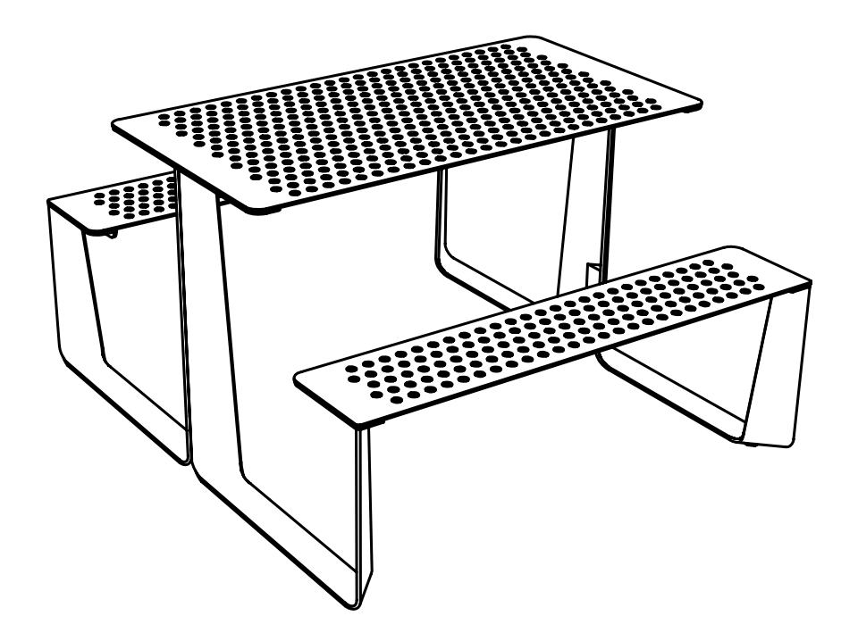 Pöytäpenkki mmcité Rautster RTS250 RTS250 - 002000 - ral1000 - Lehtovuori