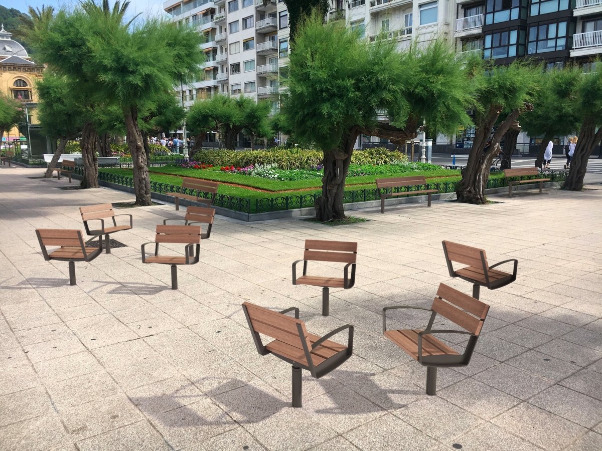 Puistonpenkki Intervera LVR - R157t - Lehtovuori