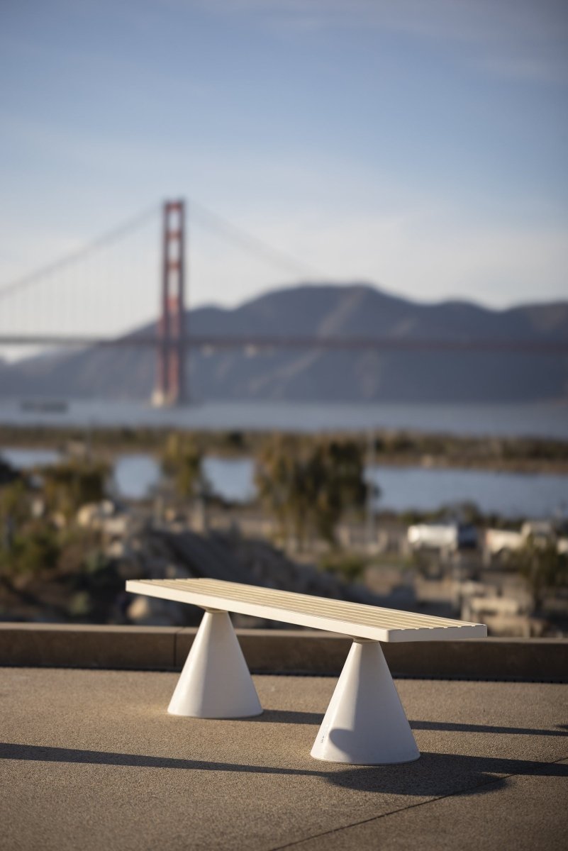 Puistonpenkki mmcité Conics CON111t CON111 - 202001 - ral1000 - 1 - Lehtovuori