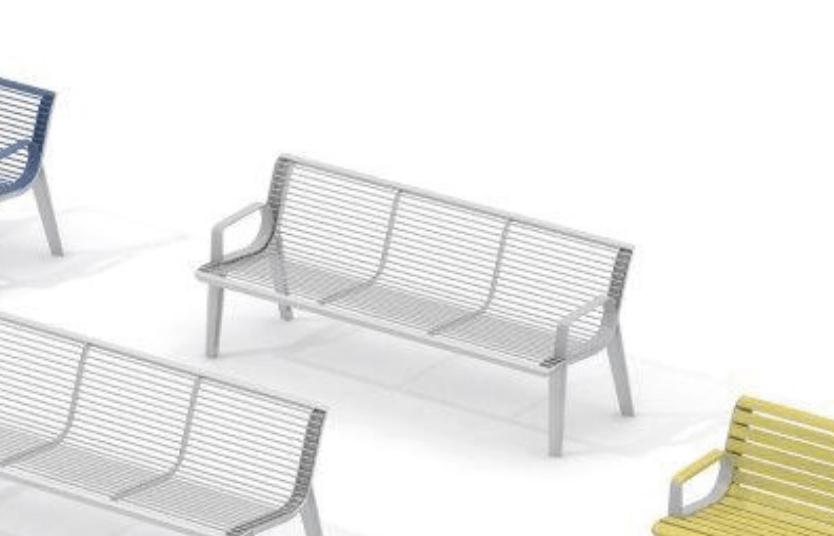 Puistonpenkki mmcité Emau EM256 EM256 - 052000 - ral1000 - Lehtovuori