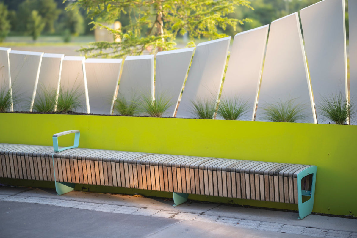 Puistonpenkki mmcité Landscape Compact LPC120t LPC120 - 202000 - ral1000 - Lehtovuori