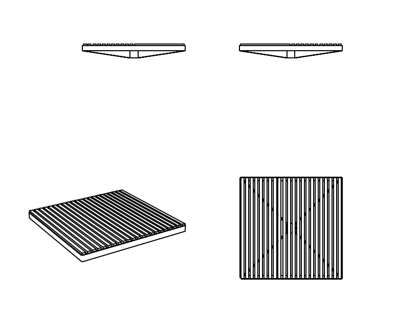 Puistonpenkki mmcité Pixel PIX21r PIX21 - 502000 - ral1000 - Lehtovuori