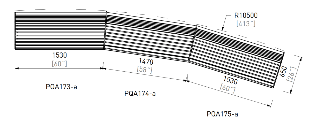 Puistonpenkki mmcité Portiqoa PQA175 - a - t PQA175 - a - 202000 - Lehtovuori