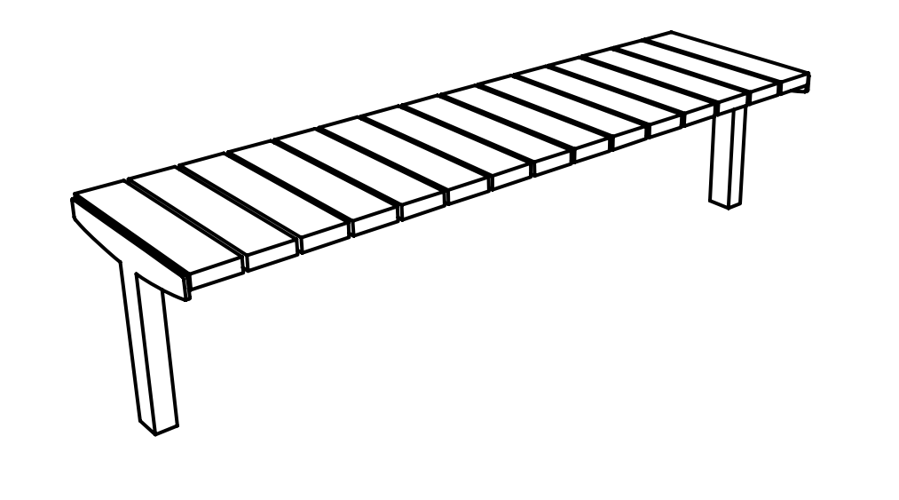 Puistonpenkki mmcité Vera Solo LVS311t LVS311 - 202000 - ral1000 - Lehtovuori