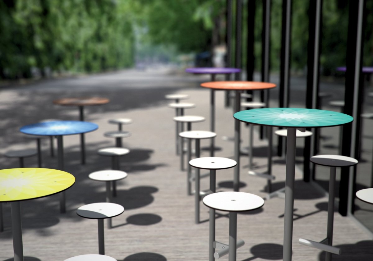 Puistonpöytä mmcité Bistrot LBS955 LBS955 - 002000 - Lehtovuori