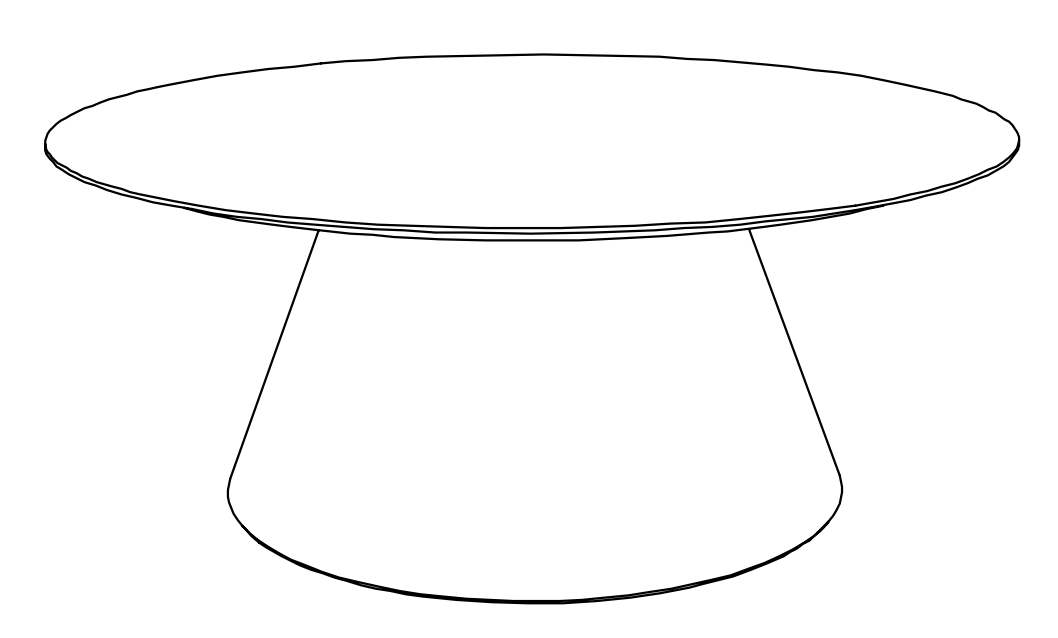 Puistonpöytä mmcité Conics CON910 CON910 - 002001 - Lehtovuori