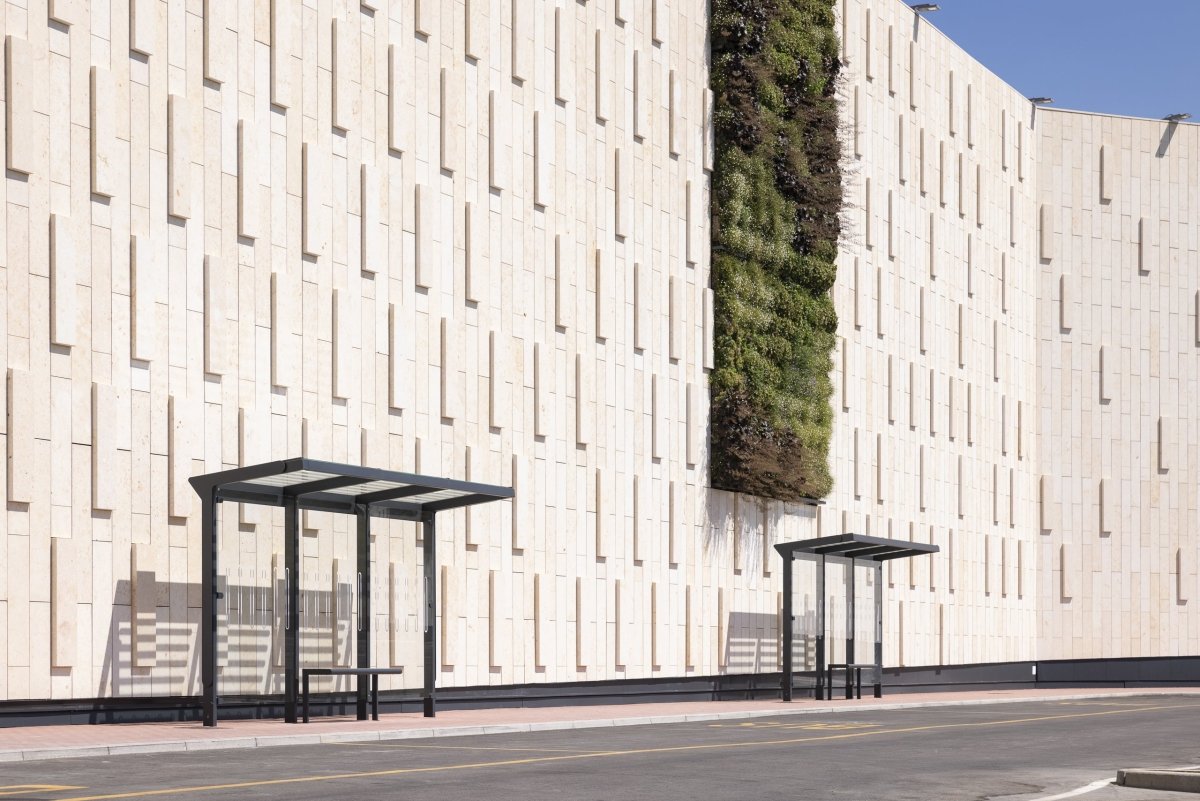 Pysäkkikatos Aureo AE300 - SS AE300 - SS - 202500 - ral1000 - Lehtovuori