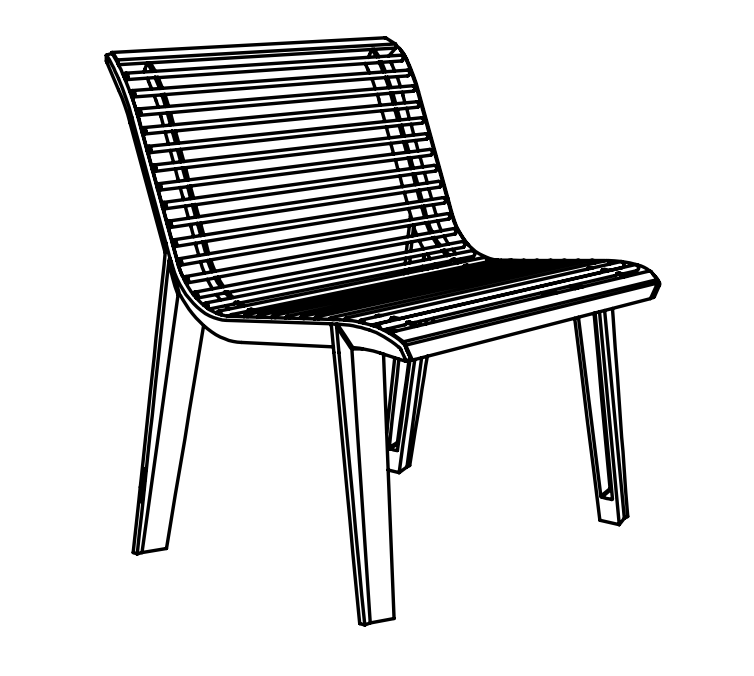 Tuoli mmcité Emau EM252 EM252 - 052000 - ral1000 - Lehtovuori