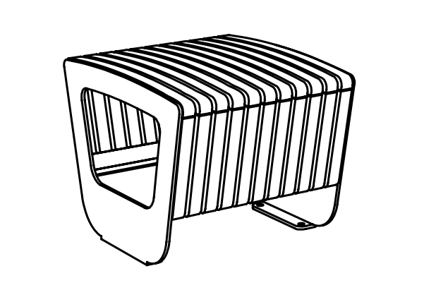 Tuoli mmcité Landscape Compact LPC122t LPC122 - 202000 - ral1000 - Lehtovuori