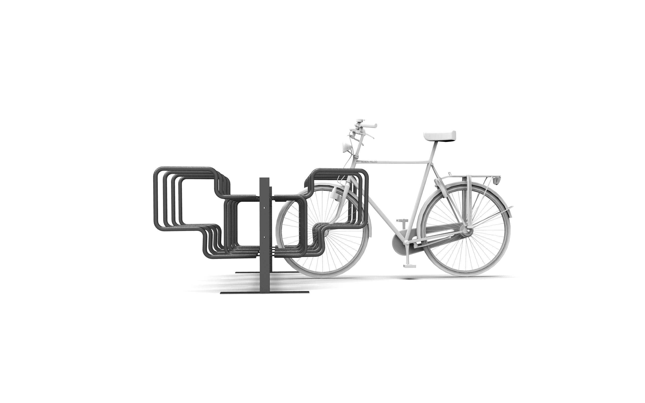 Cykelställ CubiQ Premium, dubbelsidigt, ytmontering