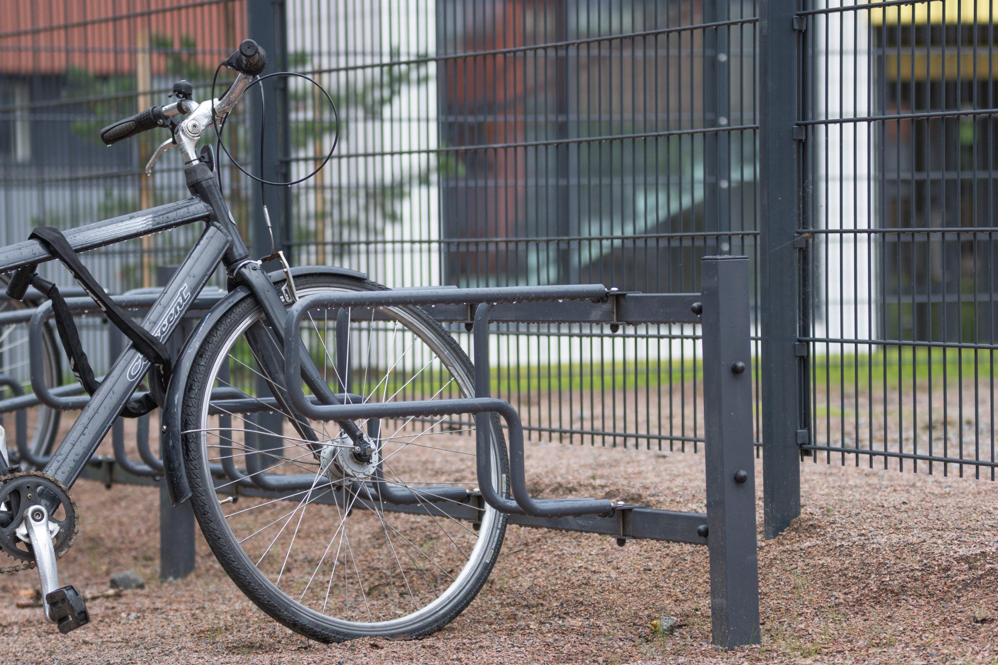 CubiQ Standard cykelställ, enkelsidigt, nedgjuten montering