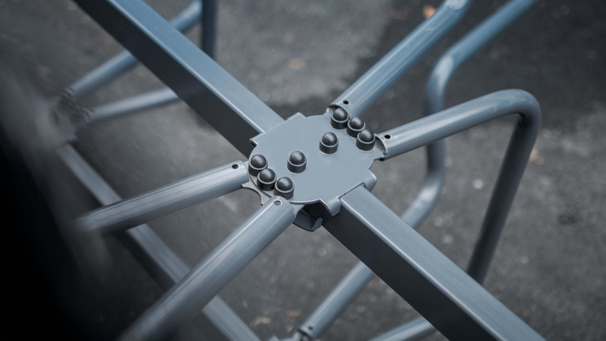CubiQ Premium cykelställ, dubbelsidigt, nedgjuten montering