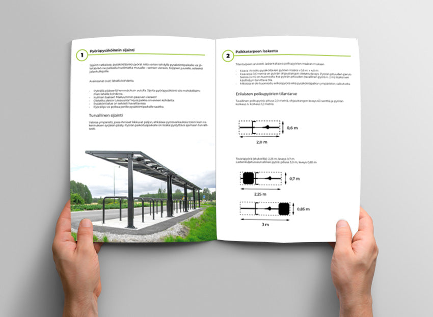 Guide till design av cykelparkering