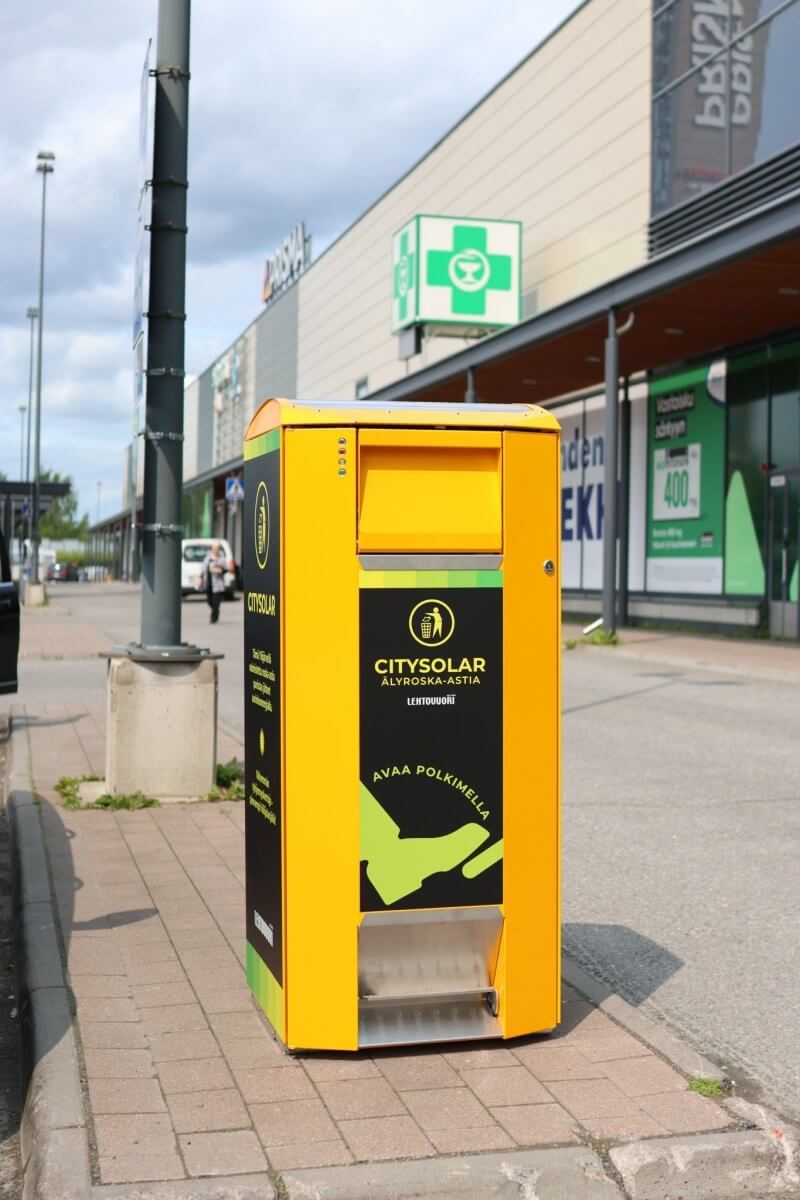 Smart papperskorg CitySolar 120
