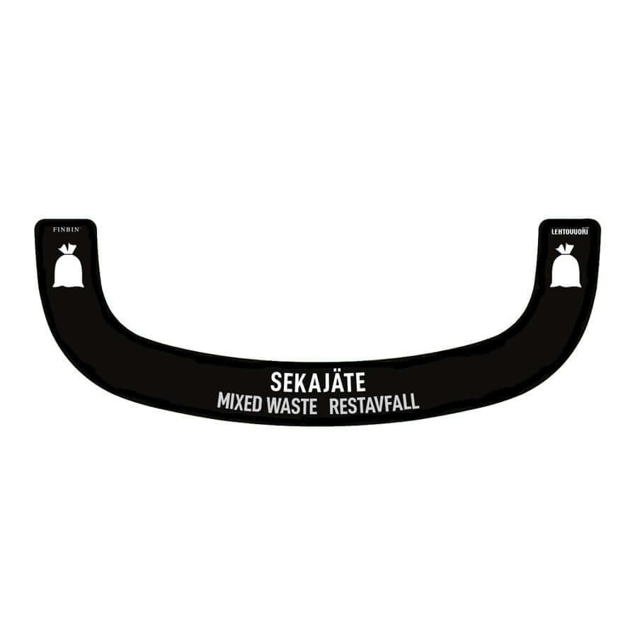 Inkastklistermärke fyrkantigt, Bermuda, Blandavfall