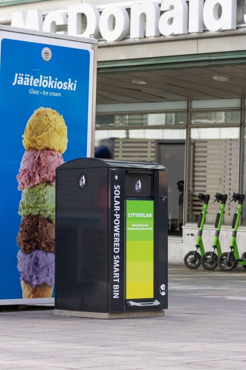 Smart papperskorg CitySolar 240