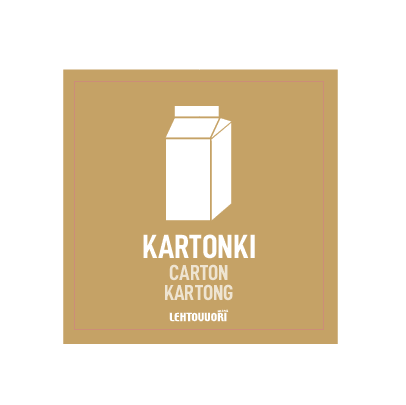 Kantsorteringsetikett, kartong
