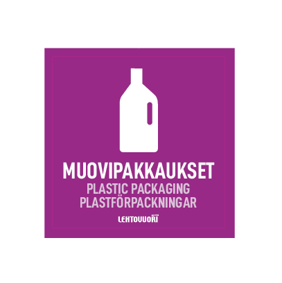 Edge sorteringsetikett, Plastförpackning