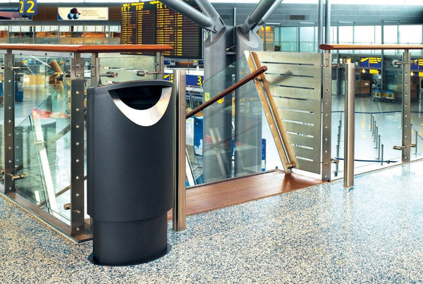 Papperskorg Ellipse 60, pulverlackad