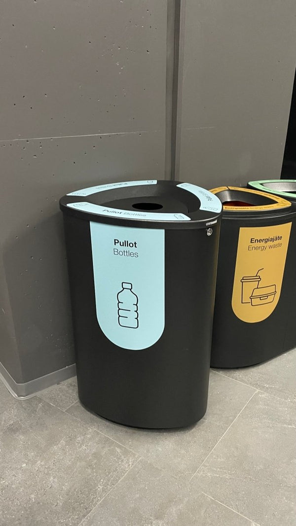 Bermuda Jumbo 200 avfalls- och sorteringskärl med flasksorteringslock, pulverlackad