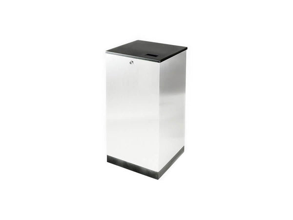 Sorteringskärl Edge 100 bioavfallslock, rostfritt stål