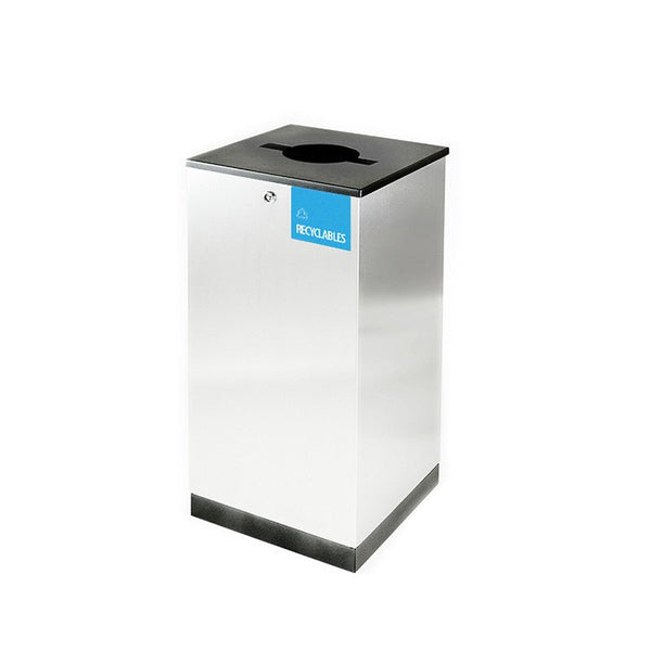 Sorteringskärl Edge 100 energiavfallslock, rostfritt stål