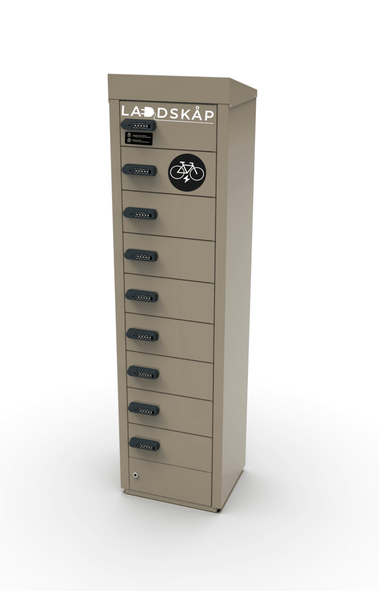 Laddskåp BSAFE Charge 9, isolerat och uppvärmt, Corten