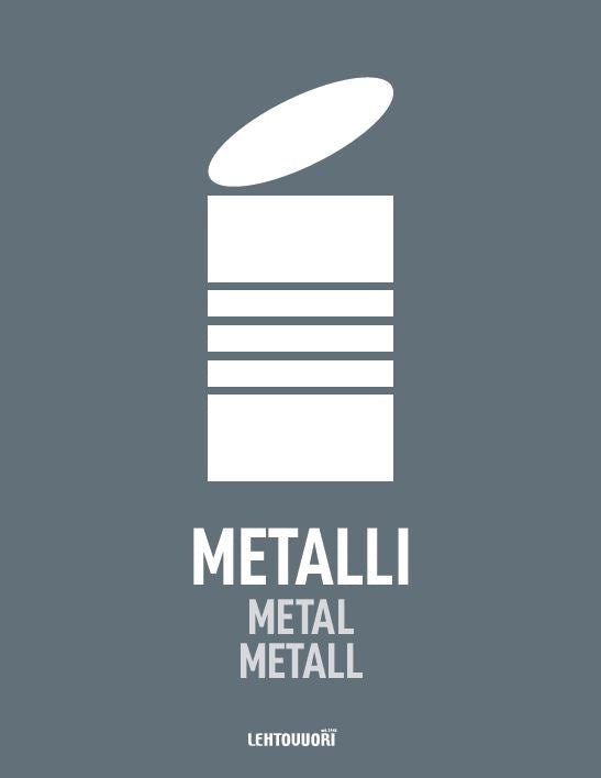 Modul lajittelutarra, Metalli - Lehtovuori