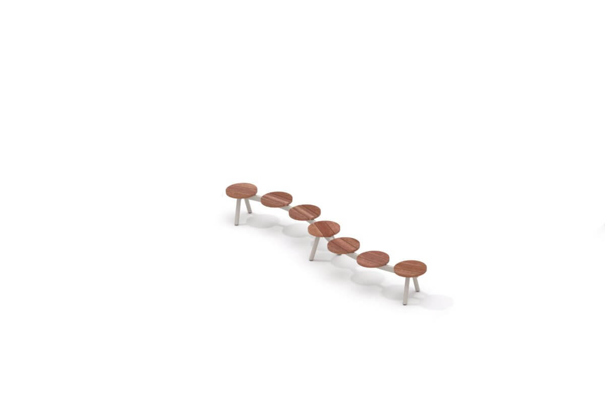 Parkbänk mmcité Morse MRE2121t