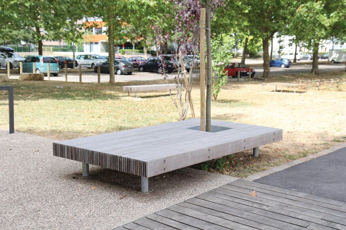 Parkbänk mmcité Woody LWD500t