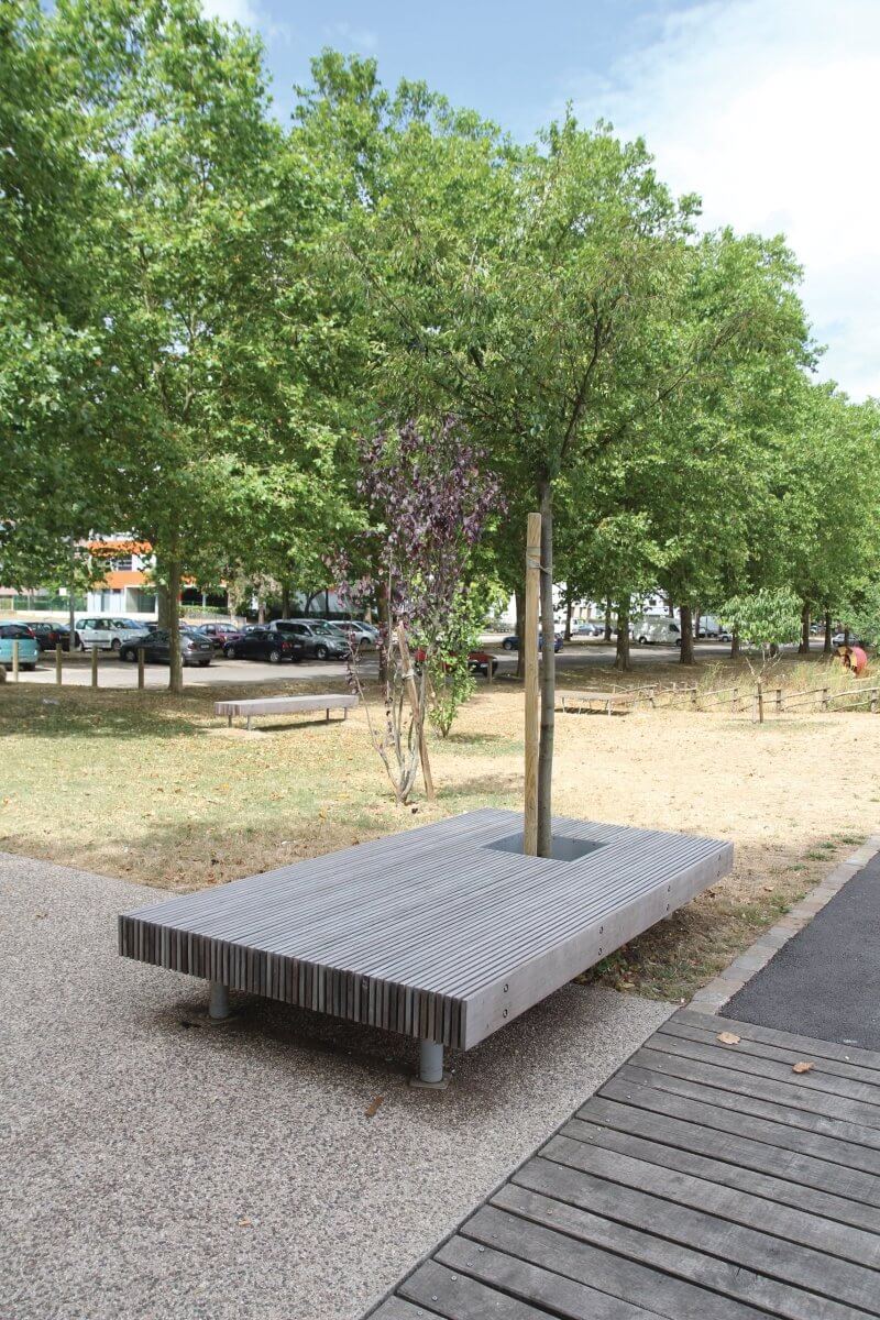 Parkbänk mmcité Woody LWD500t
