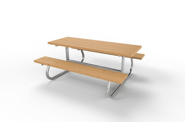 Bordsbänk Combi, zink/stål