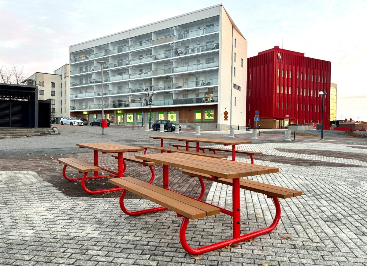 Pöytäpenkki Combi, znm/m 102450ZNMM - corten - 1 - Lehtovuori