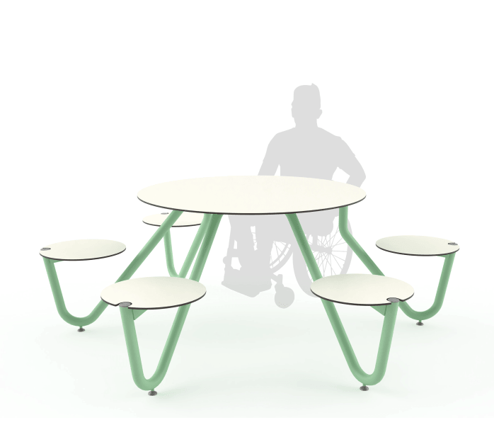 Bänkbord mmcité Orbit LOW460