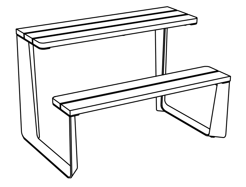Bänkbord mmcité Rautster RTS110t