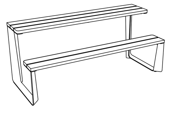 Bordsbänk mmcité Rautster RTS111t