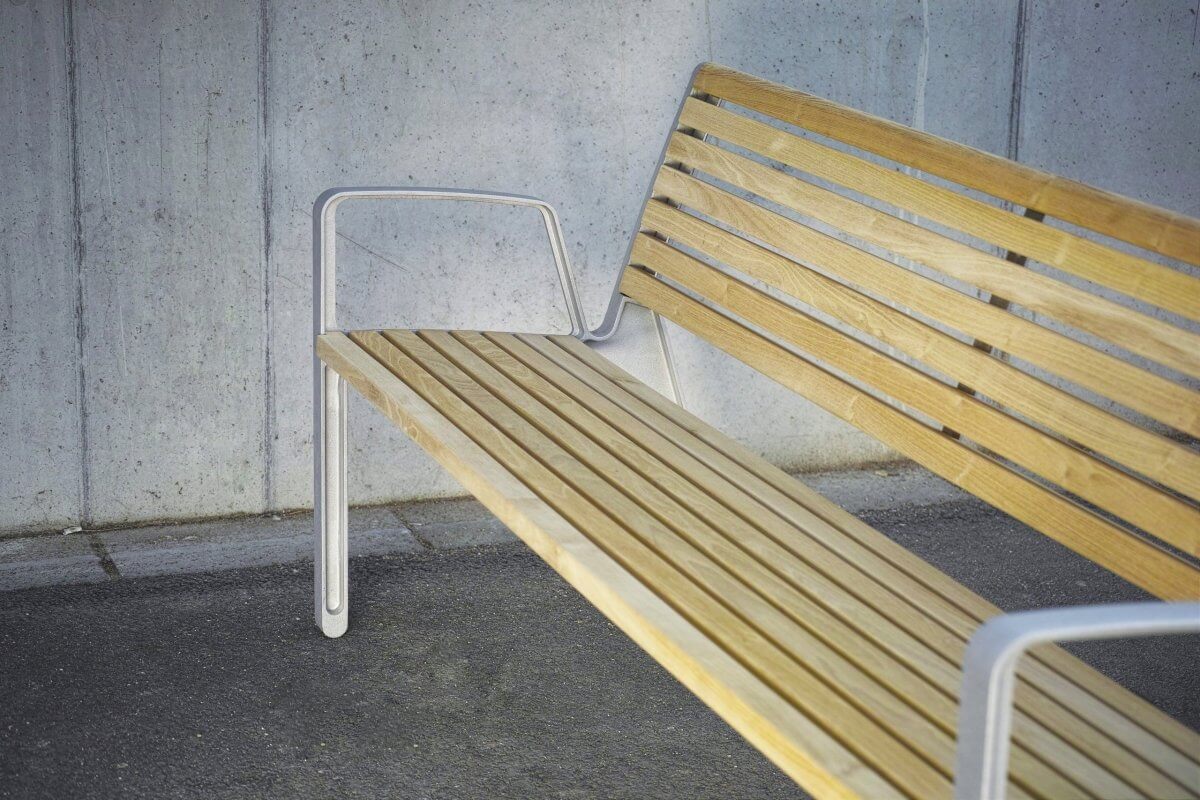 Parkbänk mmcité Miela LME756t