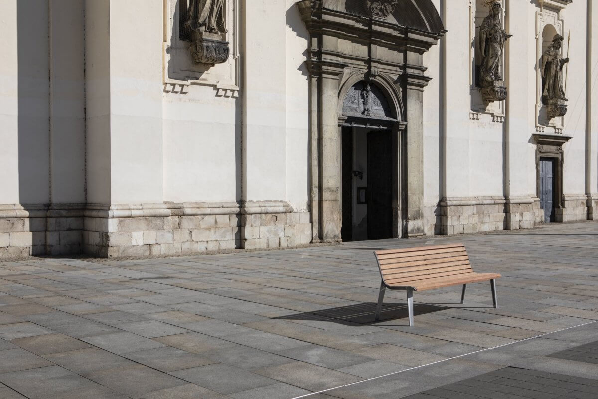 Parkbänk mmcité Emau EM151t