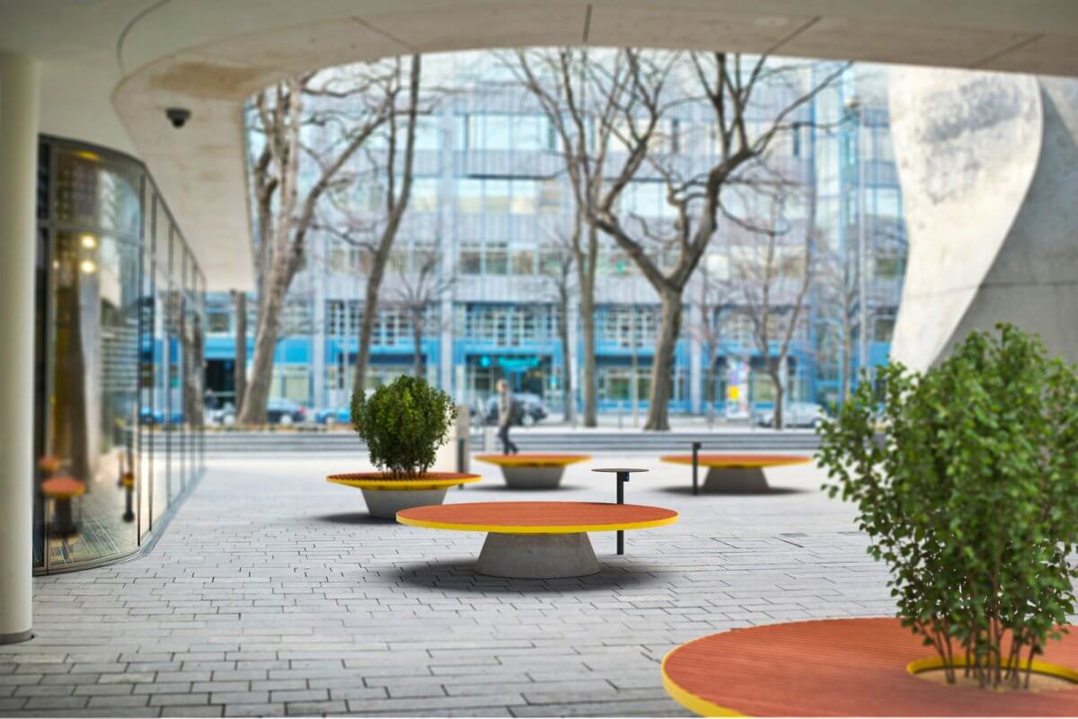 Parkbänk mmcité Conics CON311t