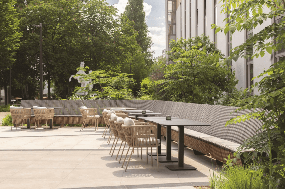 Parkbänk mmcité Landscape Compact LPC150t