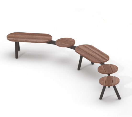 Parkbänk mmcité Morse MRE2211t