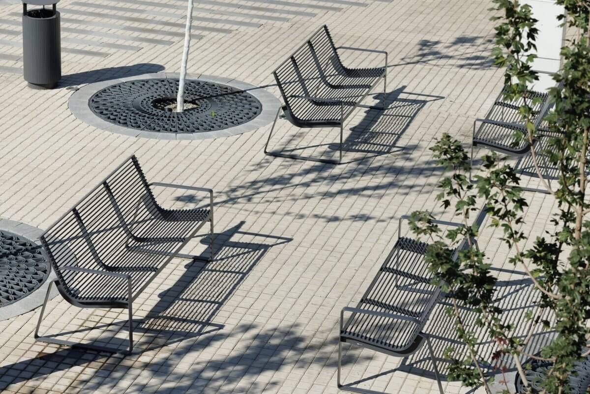 Parkbänk mmcité Preva Urbana LPU251