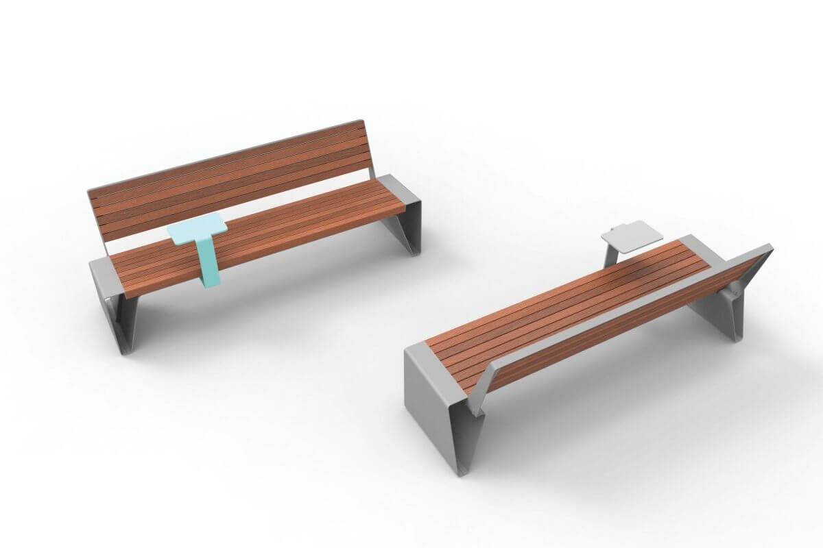 Parkbänk mmcité Radium LRA160-10t
