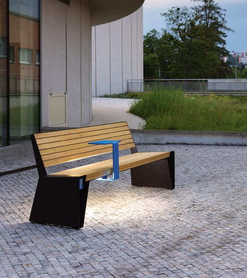 Parkbänk mmcité Radium LRA160-10t