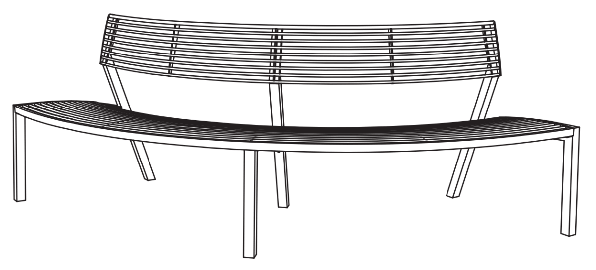 Parkbänk mmcité Vera LV530